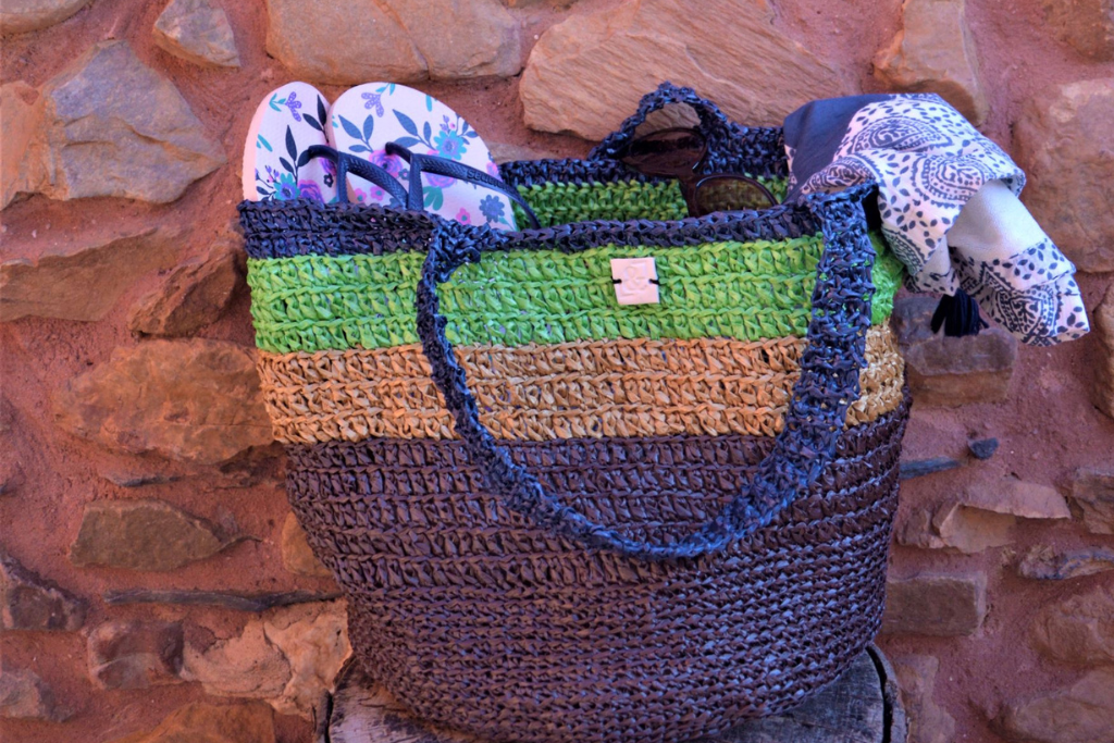 Bolsos de rafia para la playa