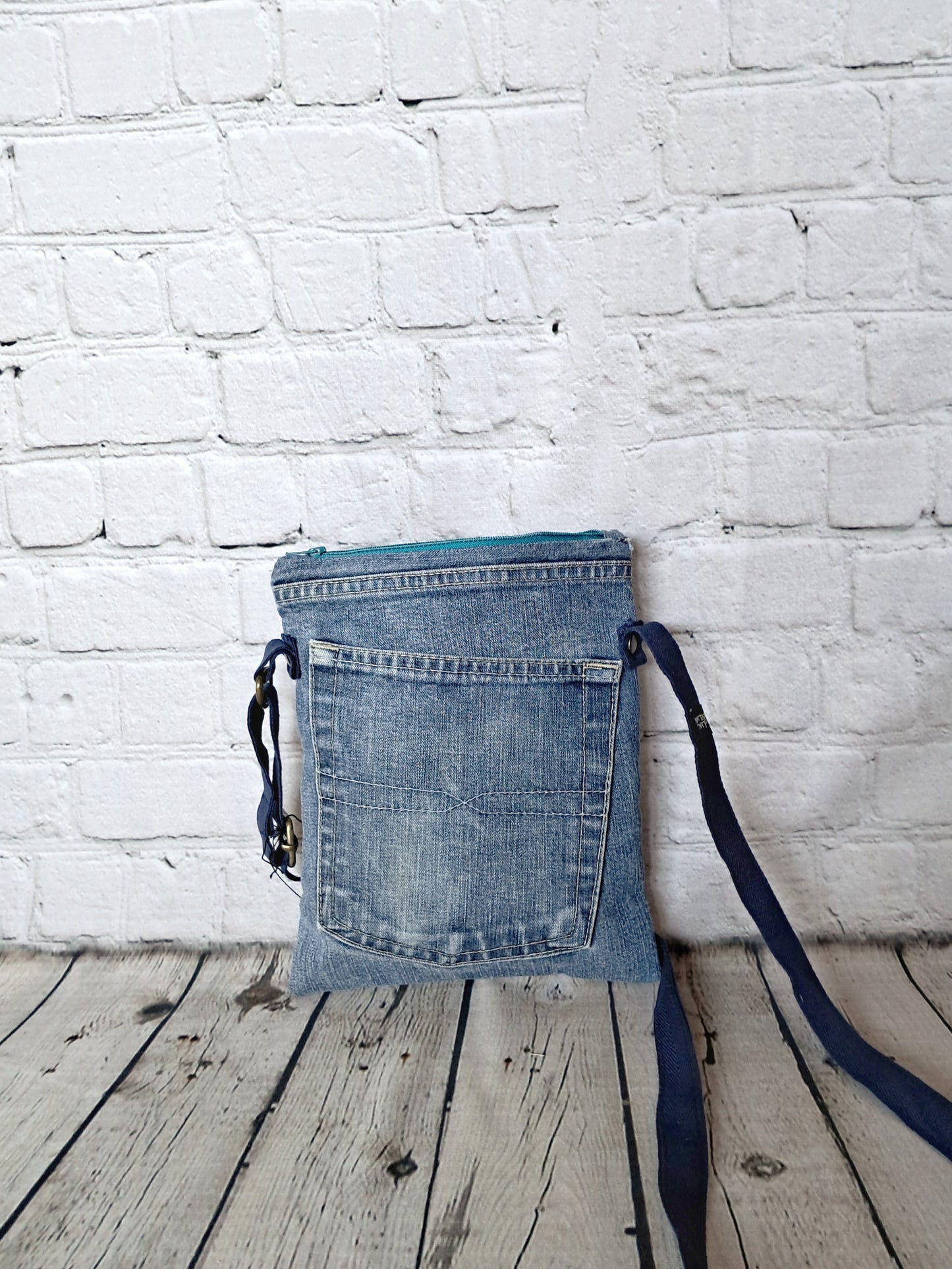 Bolso bandolera de vaqueros reciclados - lucandlia