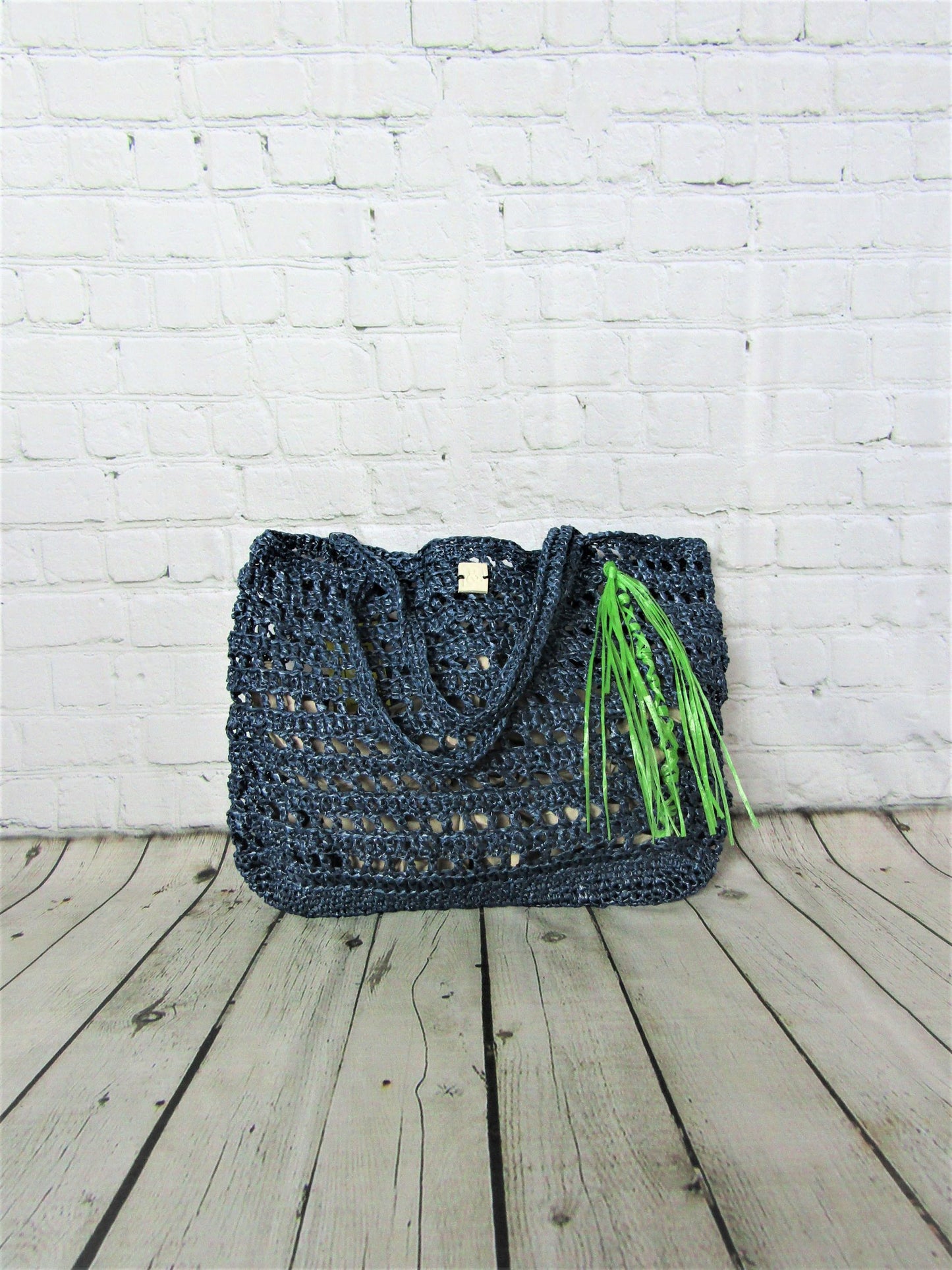 Bolso rafia para la playa - lucandlia