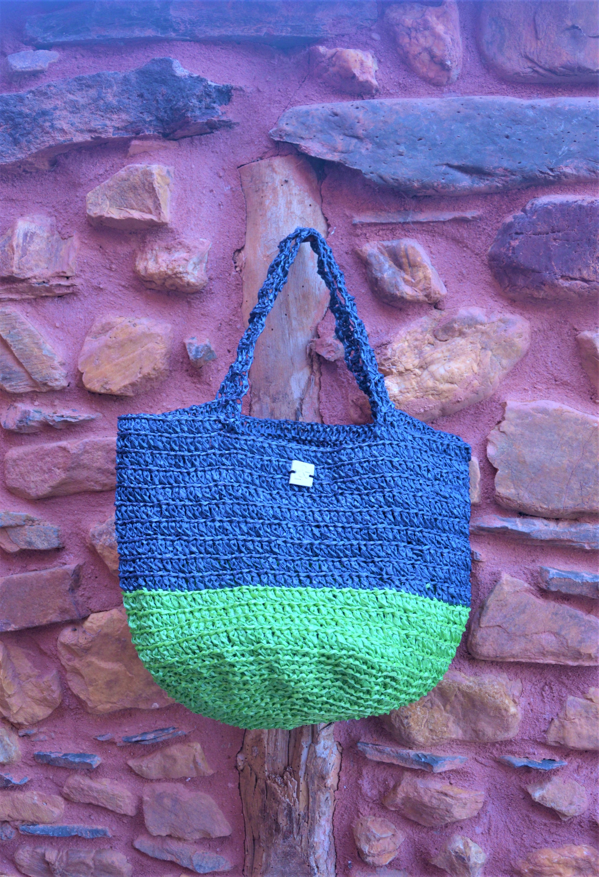 Bolso rafia para la playa - lucandlia