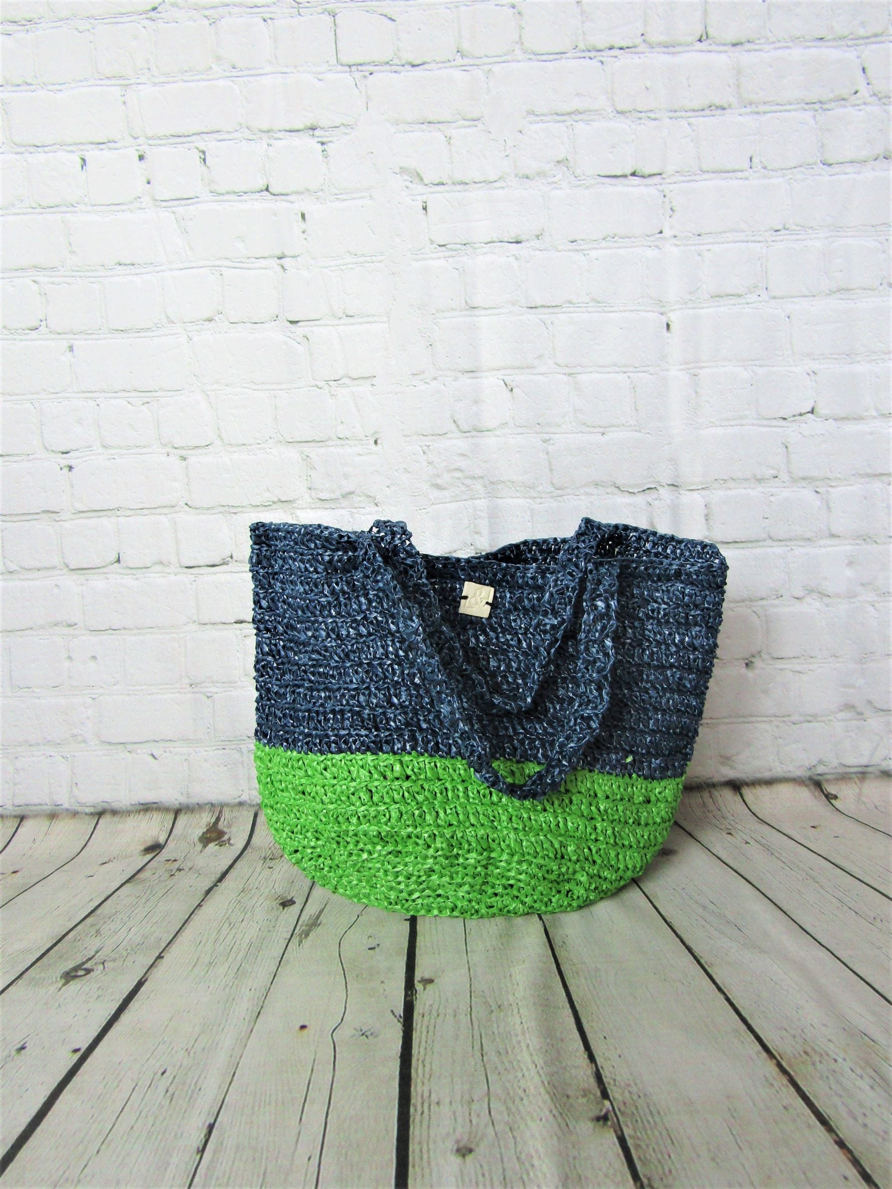 Bolso rafia para la playa - lucandlia
